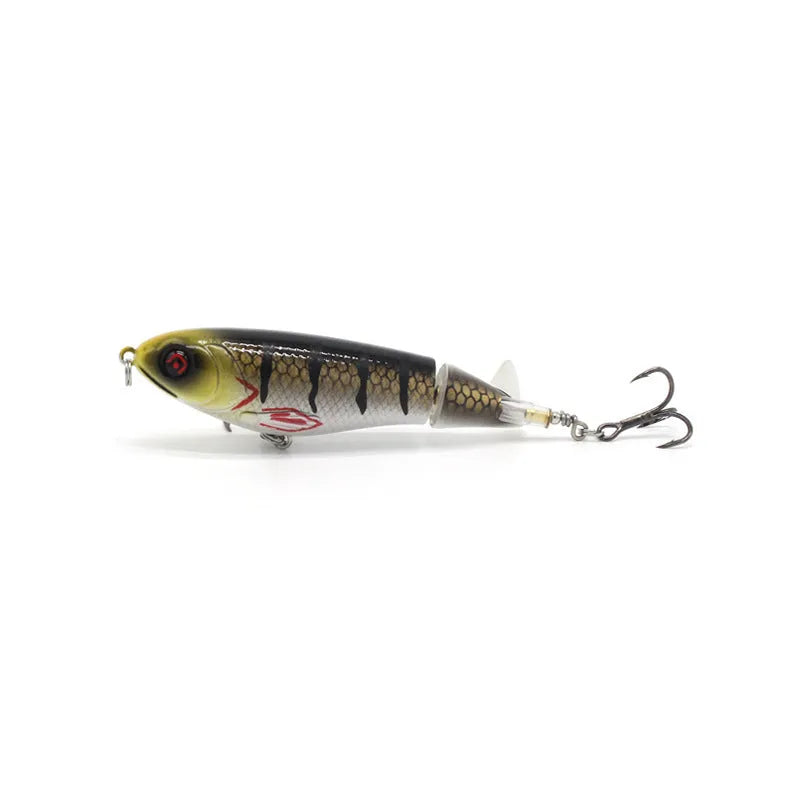 7.5cm bionic artificial fishing swimbait lure on a hook