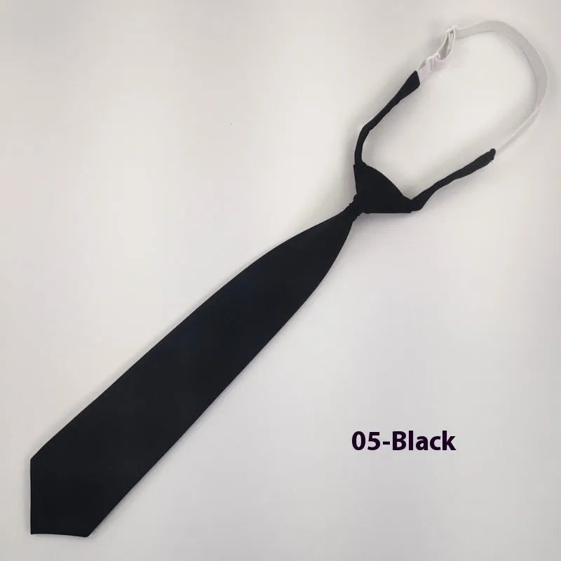 Men's solid colour cotton bow tie in arrow style showing navy blue option