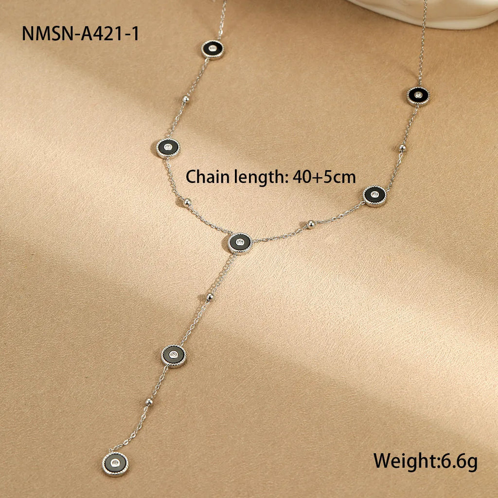 Geometric stainless steel women's bracelet with 18K gold plating, OL fashion style.