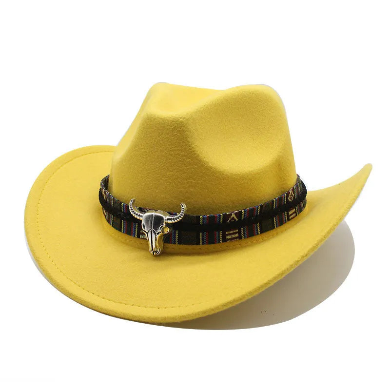 Western cowboy hat in bell crown style made from polyester fabric available in multiple colours