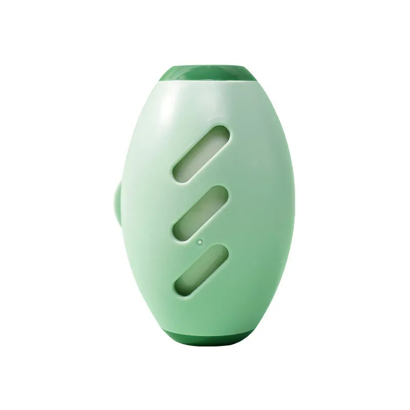 Green washable gel lint roller ball for pet hair removal on fabric
