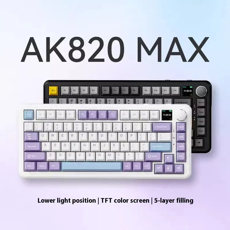 Black, grey and yellow mechanical keyboard with 75% compact layout and RGB backlighting