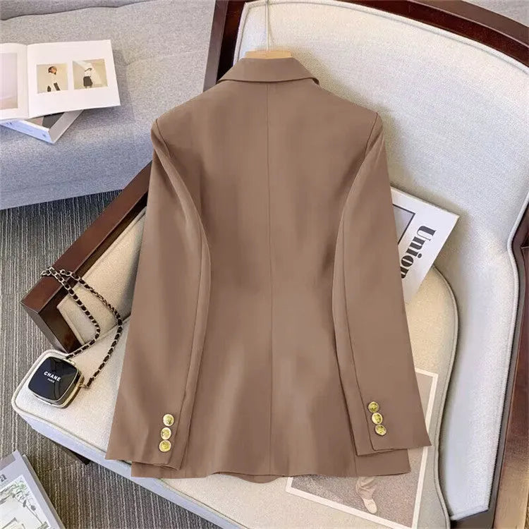 Women's loose fit polyester blouse in multiple colours with regular sleeves and 50cm length