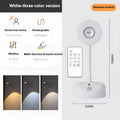 Modern geometric rechargeable wall lamp with remote control on indoor wall