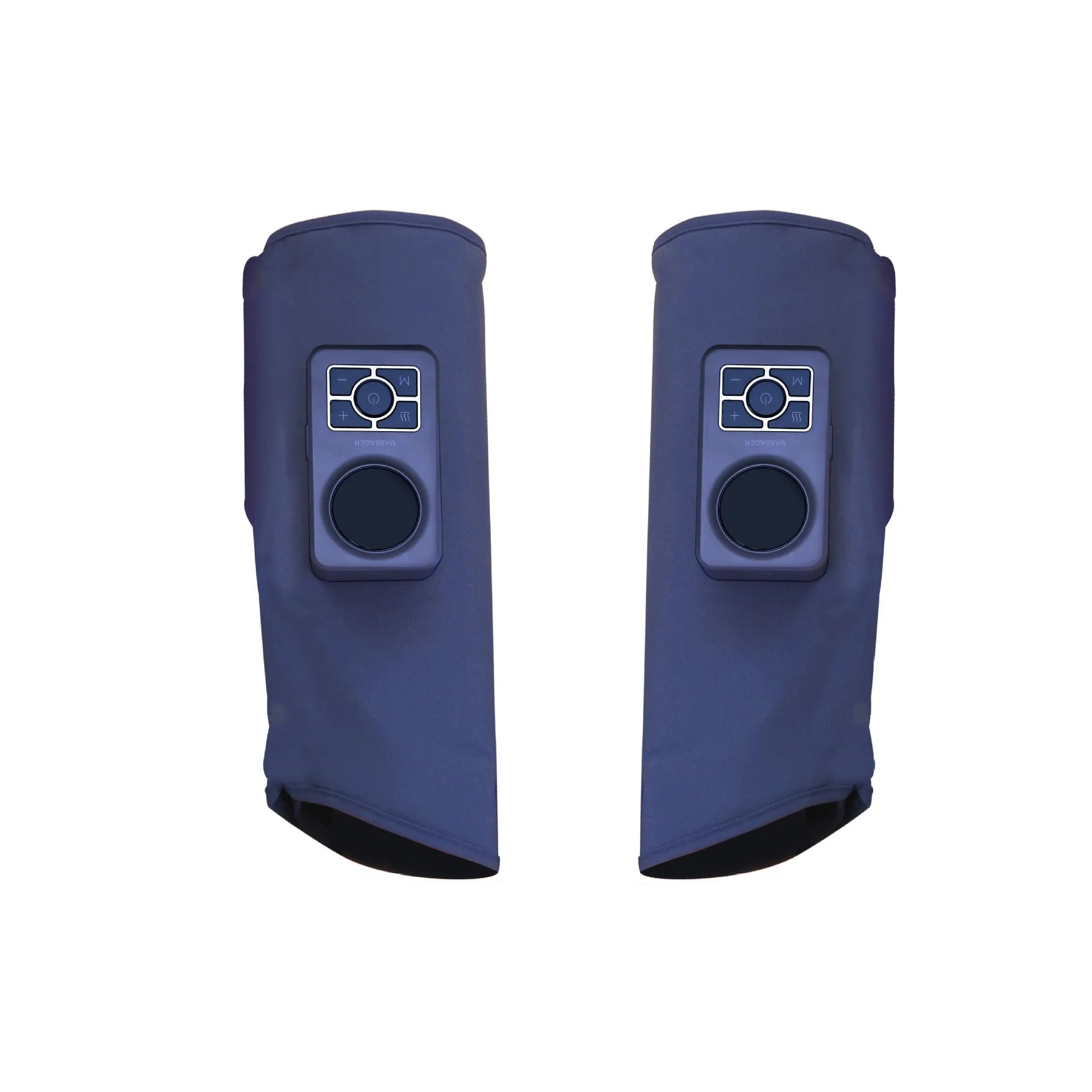 Leg massager with calf airbag heating, ultrasonic vibration, and EMS electric pulse in English language option