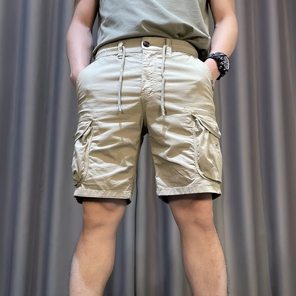 Loose straight casual overalls pants with multiple pockets in four colour options