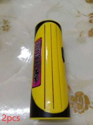 Red and yellow pet comb with stainless steel teeth and ABS plastic handle for dog and cat grooming