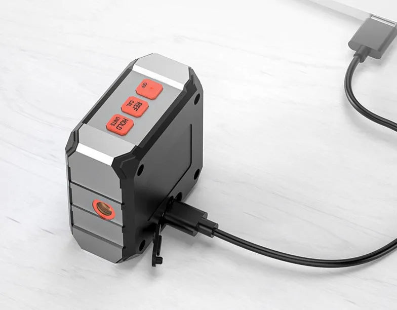 Laser infrared digital inclinometer with 40m range and backlight display for professional measuring