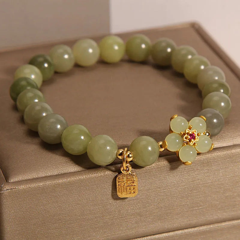 Women's grey jade coloured alloy bracelet for casual everyday wear