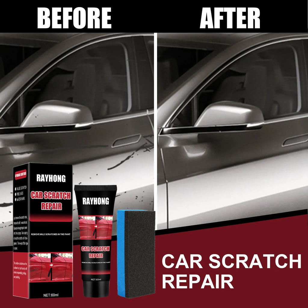 60ml bottle of car scratch repair wax with applicator for paint surface maintenance.