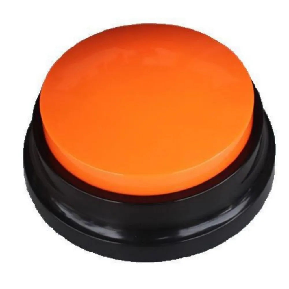 Voice recording button pet training buzzer in multiple colour options with record and playback functions