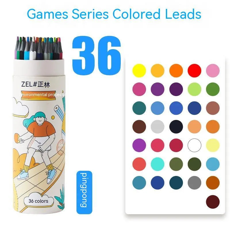 Zhenglin Sports Series colour pencil set in assorted colours with paper barrel