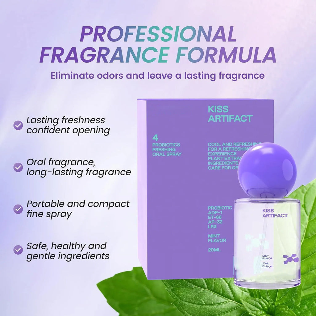 20ml portable probiotic oral spray bottle for hydrating oral care