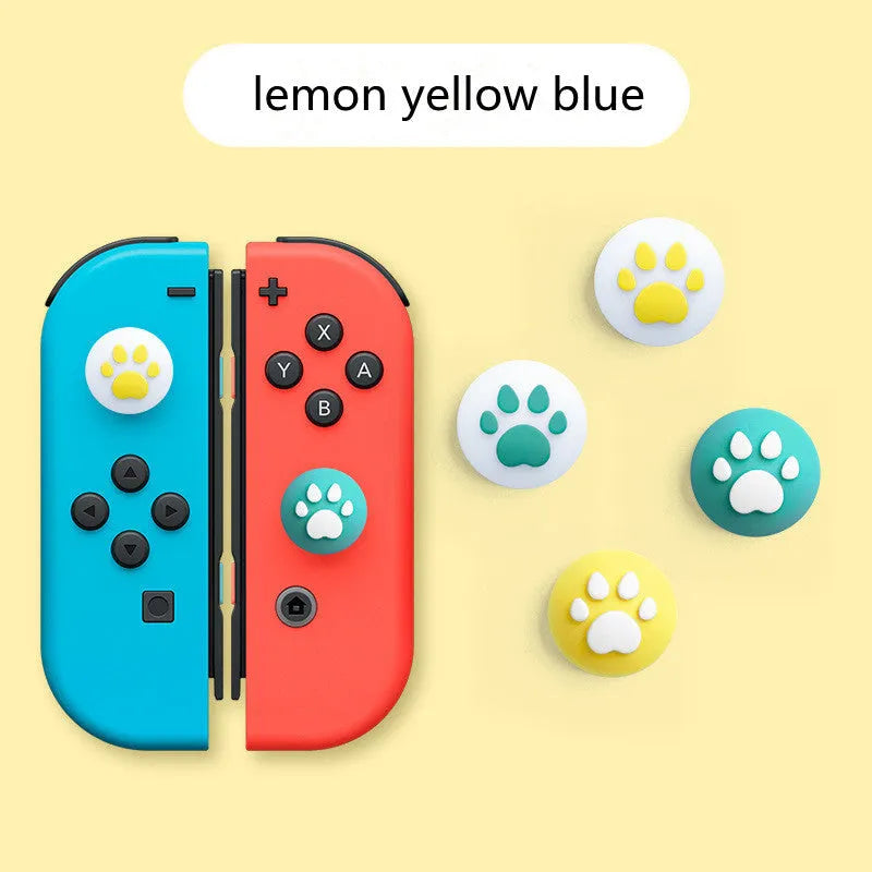 Silicone protective sleeve and joystick caps for Nintendo Switch Lite controller in various colour combinations