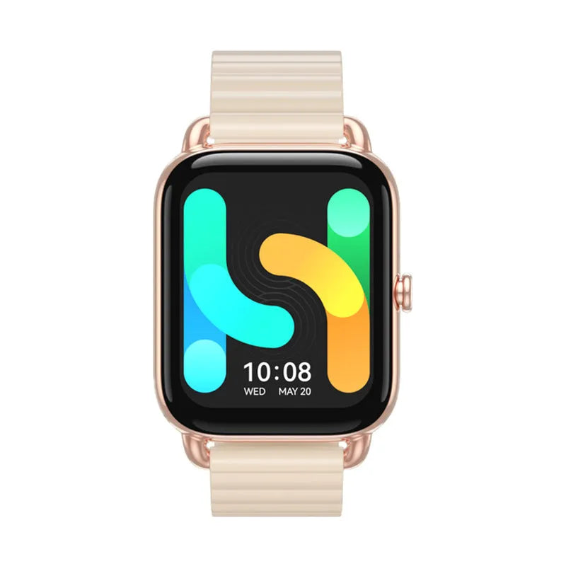 S4PLUS LS11 smart sports watch with AMOLED display shown in black, champagne, or silver.