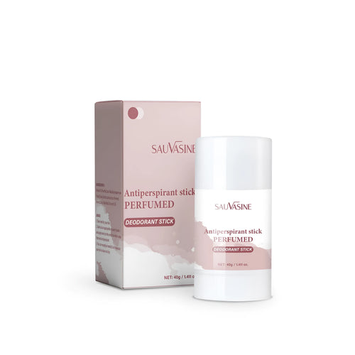 40g antiperspirant deodorant stick in packaging for fading armpit odor.