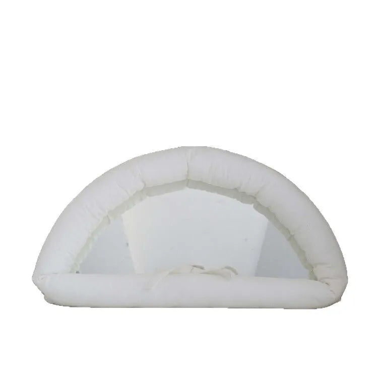 Soft cotton-filled fabric mirror in black, white or sapphire blue colour measuring 23x40cm