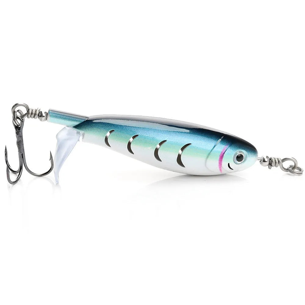 7.5cm bionic artificial fishing swimbait lure on a hook