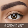 Waterproof brow cream tube in brown and black shades for natural eyebrow definition