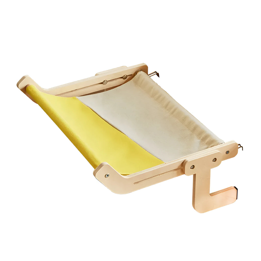Hanging cat hammock on windowsill for basking in sun with colour options