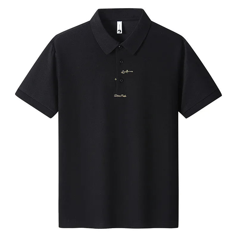 Men's cotton loose fit t-shirt with letter pattern in khaki colour showing short sleeves and casual design