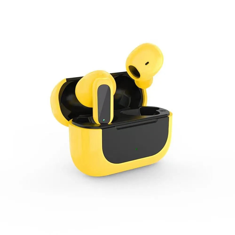 Jerry cartoon character themed wireless Bluetooth headphones in black, white, and yellow colours.