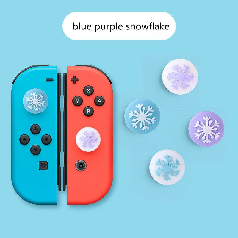 Silicone protective sleeve and joystick caps for Nintendo Switch Lite controller in various colour combinations