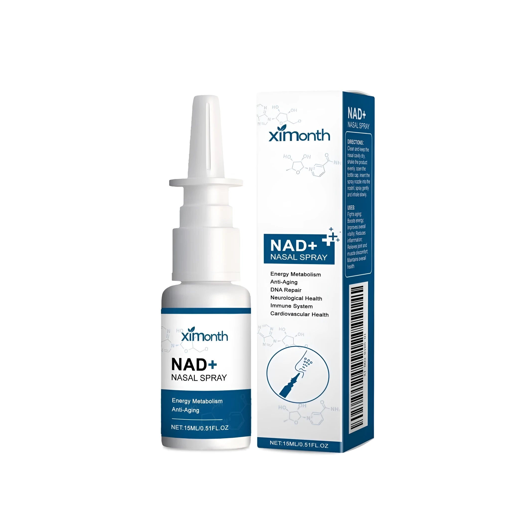15ml bottle of herbal nasal spray with calendula and mint leaf extracts