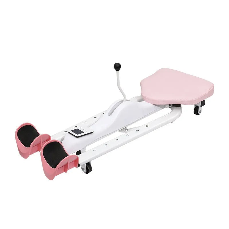 Horse Leg Opener stretching equipment with steel frame and foam padding in blue or pink colour options
