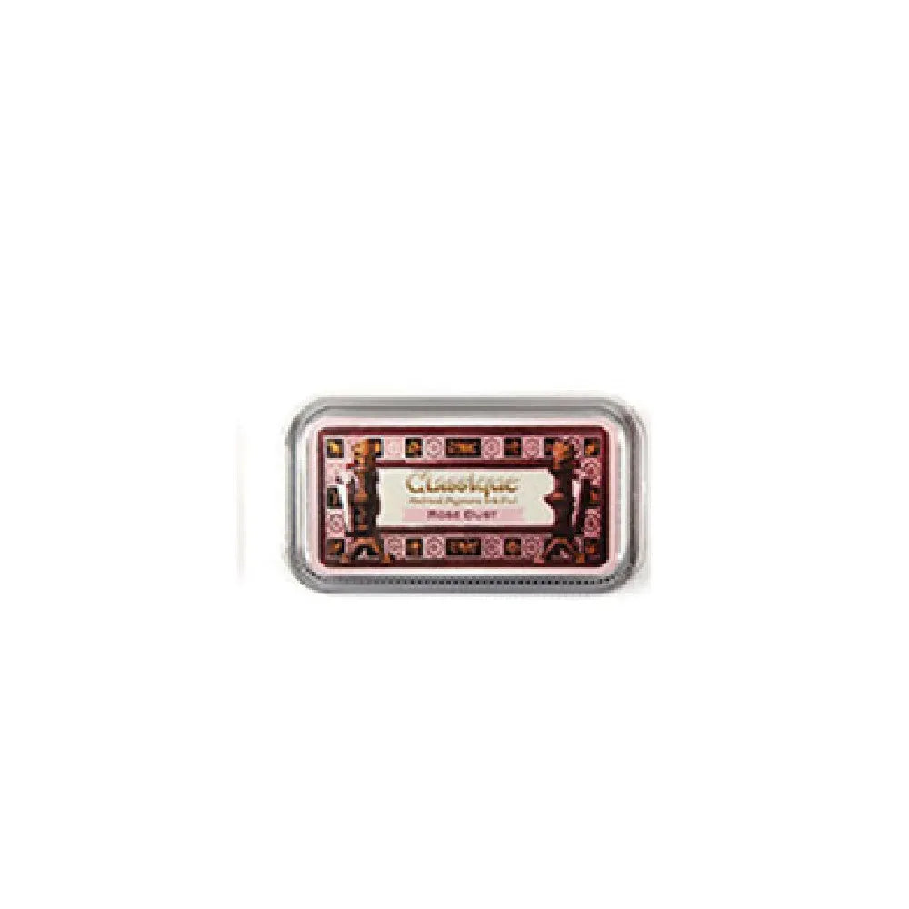 Rectangular quick-dry oily ink pad for rubber stamps in five colour options.
