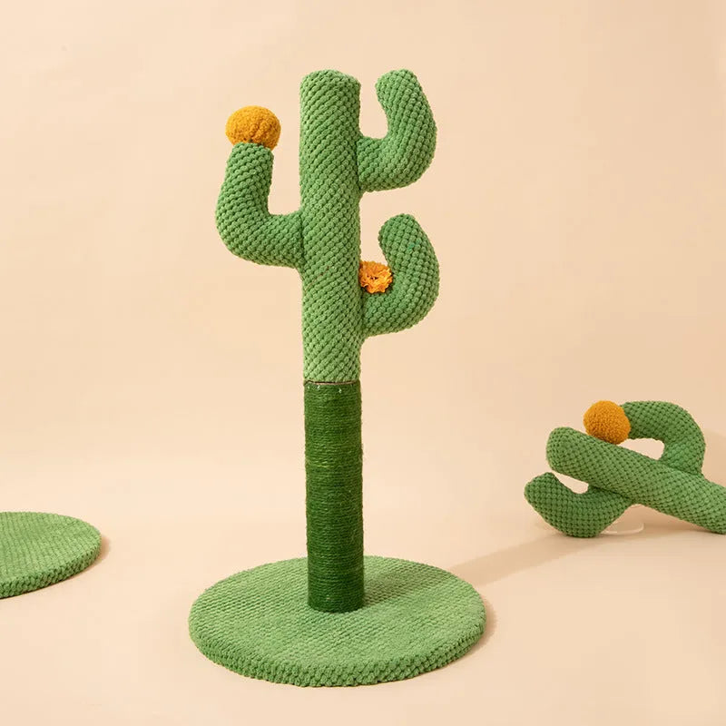 Masson cactus design cat scratch board with sisal scratching pole and climbing frame
