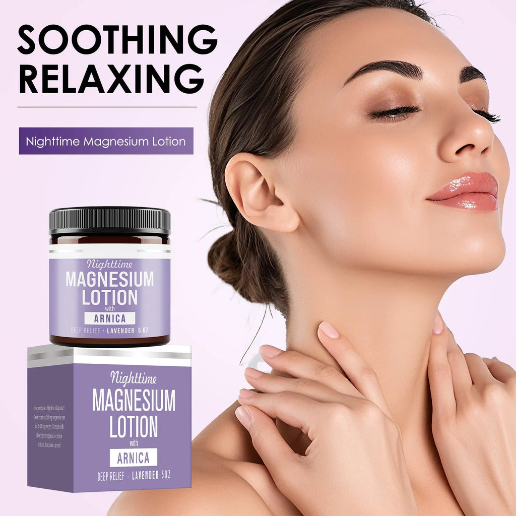 150ml jar of magnesium body butter cream with shea butter and arnica extract