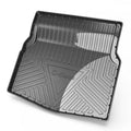 Black TPE car trunk pad with a carbon fibre pattern, designed for special car model tailboxes.