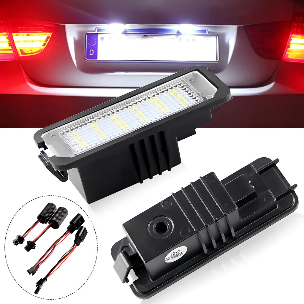 Volkswagen LED license plate light pair for Golf, Polo, Phaeton with Canbus compatibility