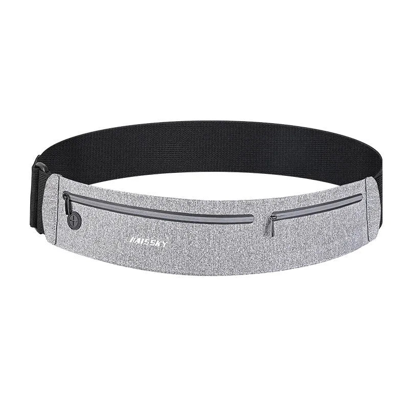 Waterproof 8-inch waist bag in chinlon Lycra for outdoor sports and fitness activities