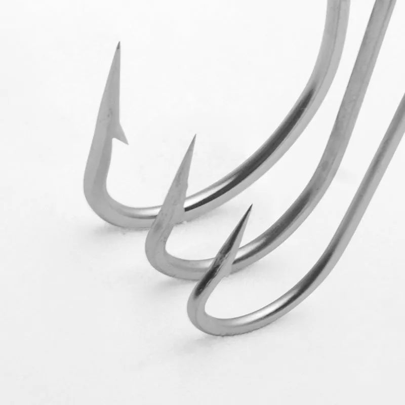 Stainless steel sea fishing hooks in multiple specifications for ocean boat fishing targeting weever, snakehead and seahorse