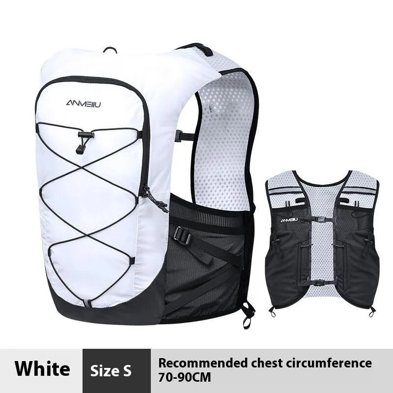 Outdoor cross-country climbing water bag package 5L nylon backpack in black size M without bladder