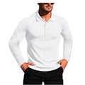 Men's loose-fit striped knit shirt in high elastic fabric with short sleeves and slim bottoming style