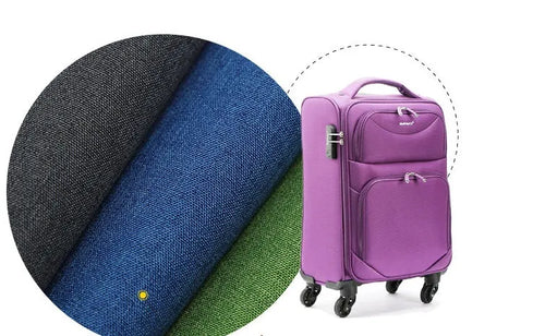 A piece of black, blue, or green polyester ant cloth fabric for luggage and furniture.