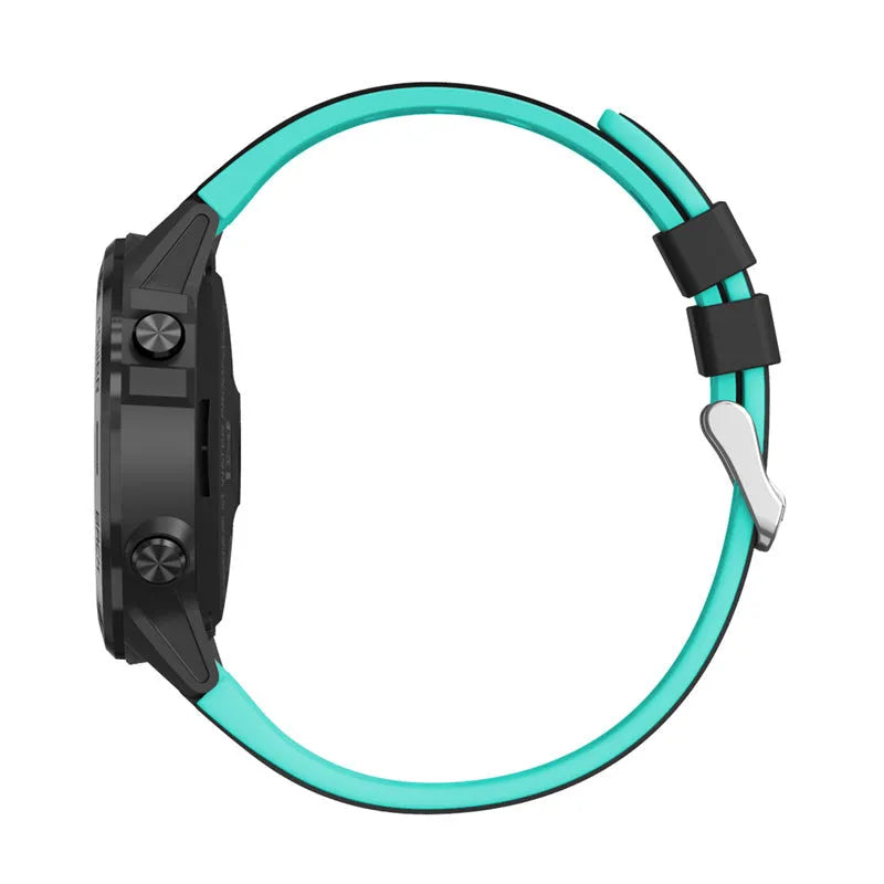 Smart watch with 1.3-inch screen and silicone wrist strap showing fitness tracking interface