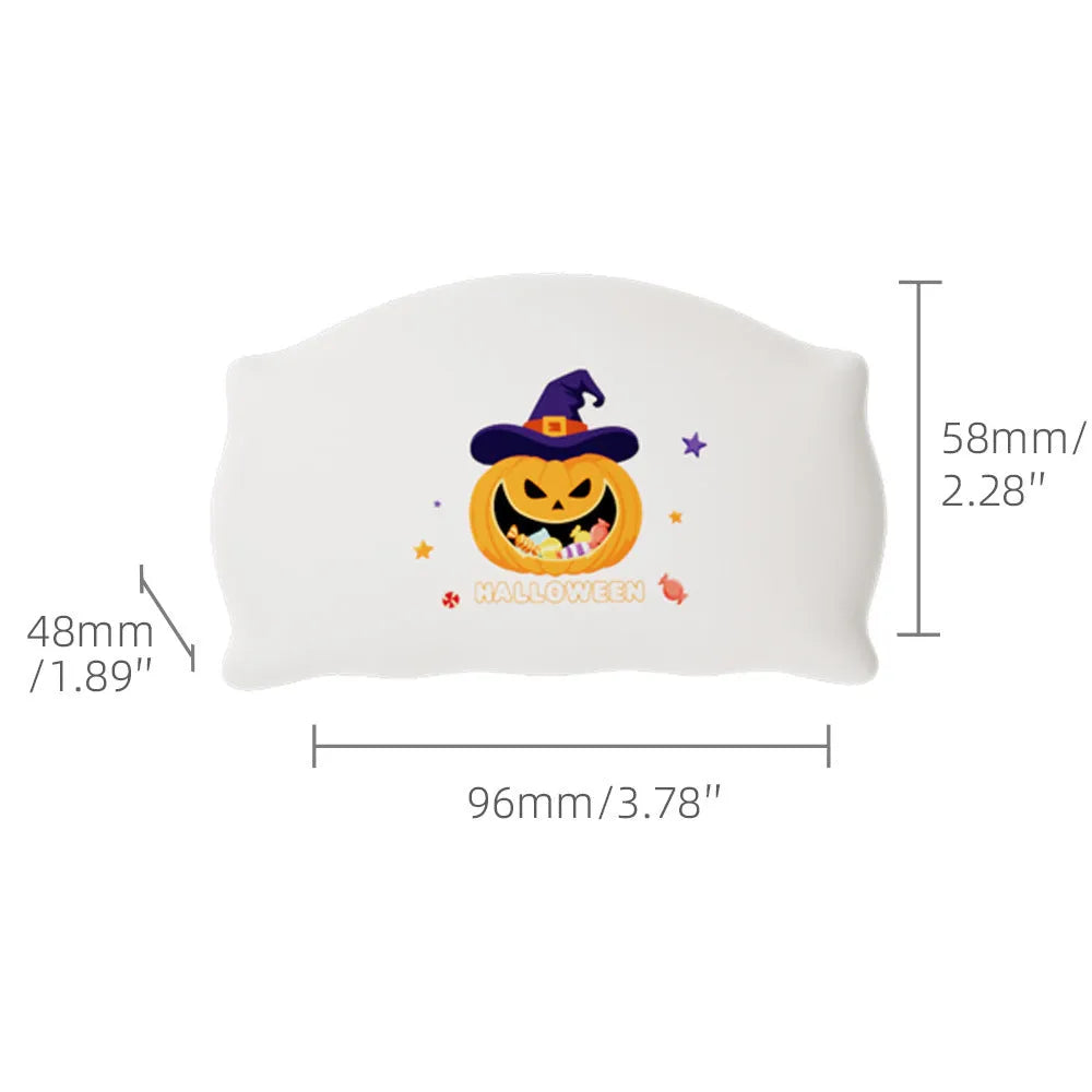 Cartoon Halloween doll table lamp in Magic Ghost or Pumpkin Ghost design, showing warm LED light and compact size.