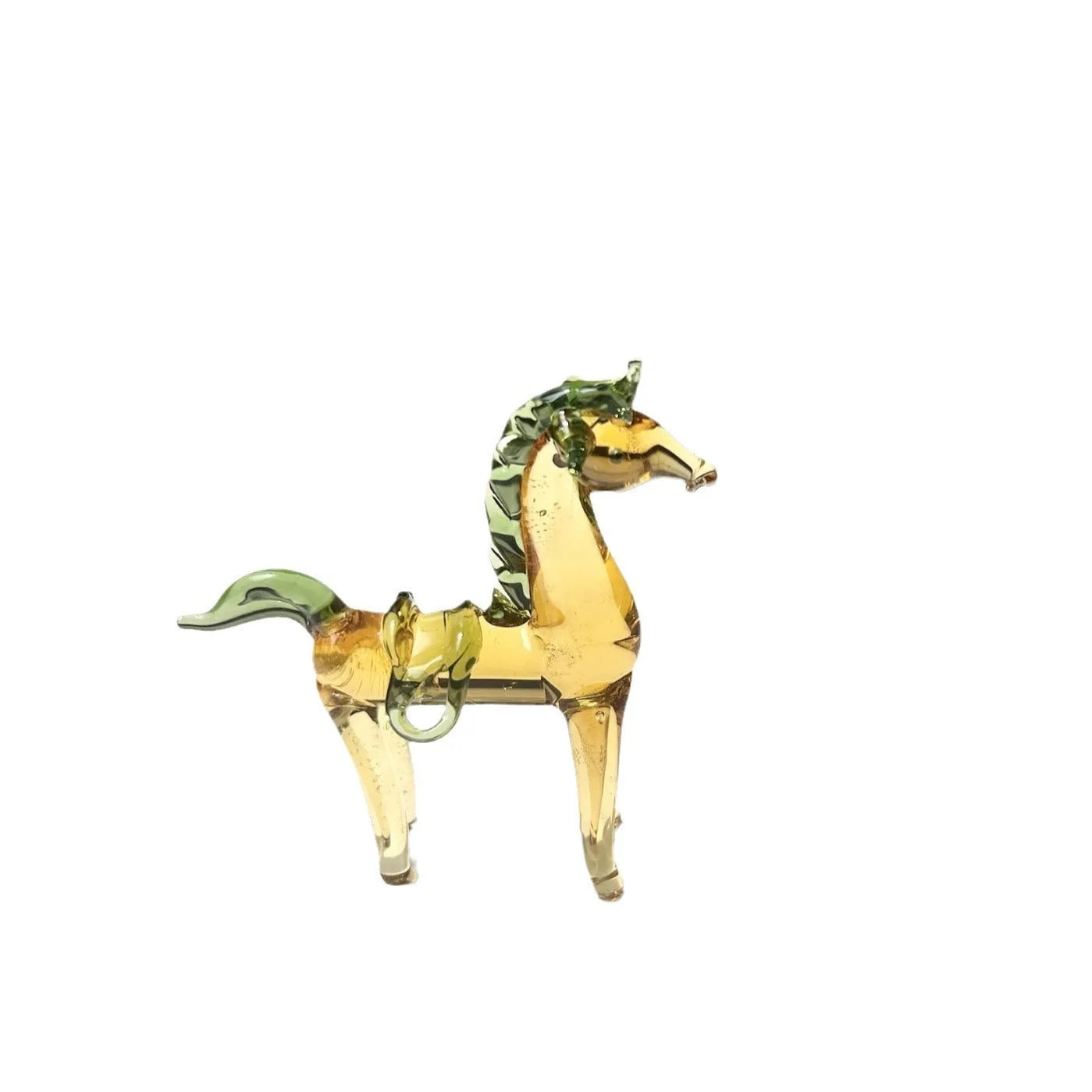 Glazed ceramic horse figurine office decoration in modern simplicity style