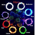 Copper wire LED string lights with bottle stopper for wine bottle decoration