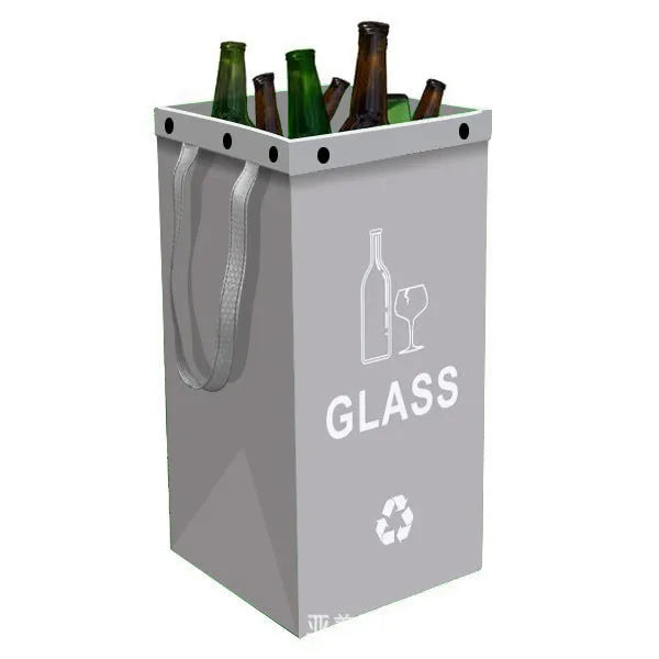 Blue 40L reusable PP waste sorting bag, 30cm wide by 50cm tall, standing upright.
