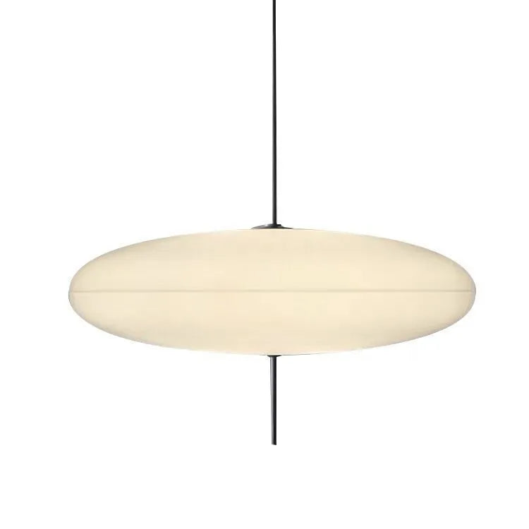 Nordic modern art retro designer UFO chandelier light fixture in white or black and white finish