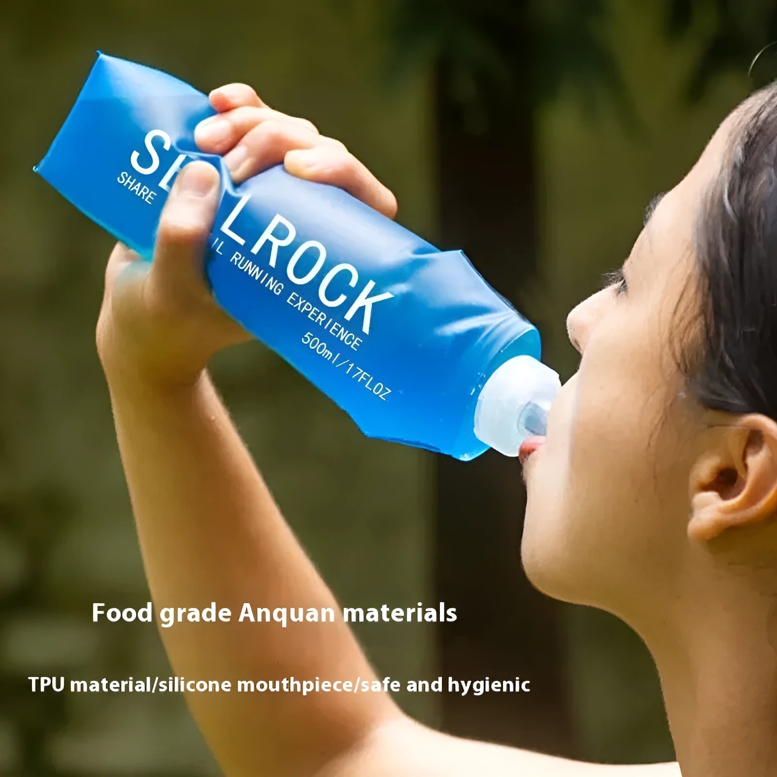 Plastic portable straw for mountain climbing and biking off-road hydration