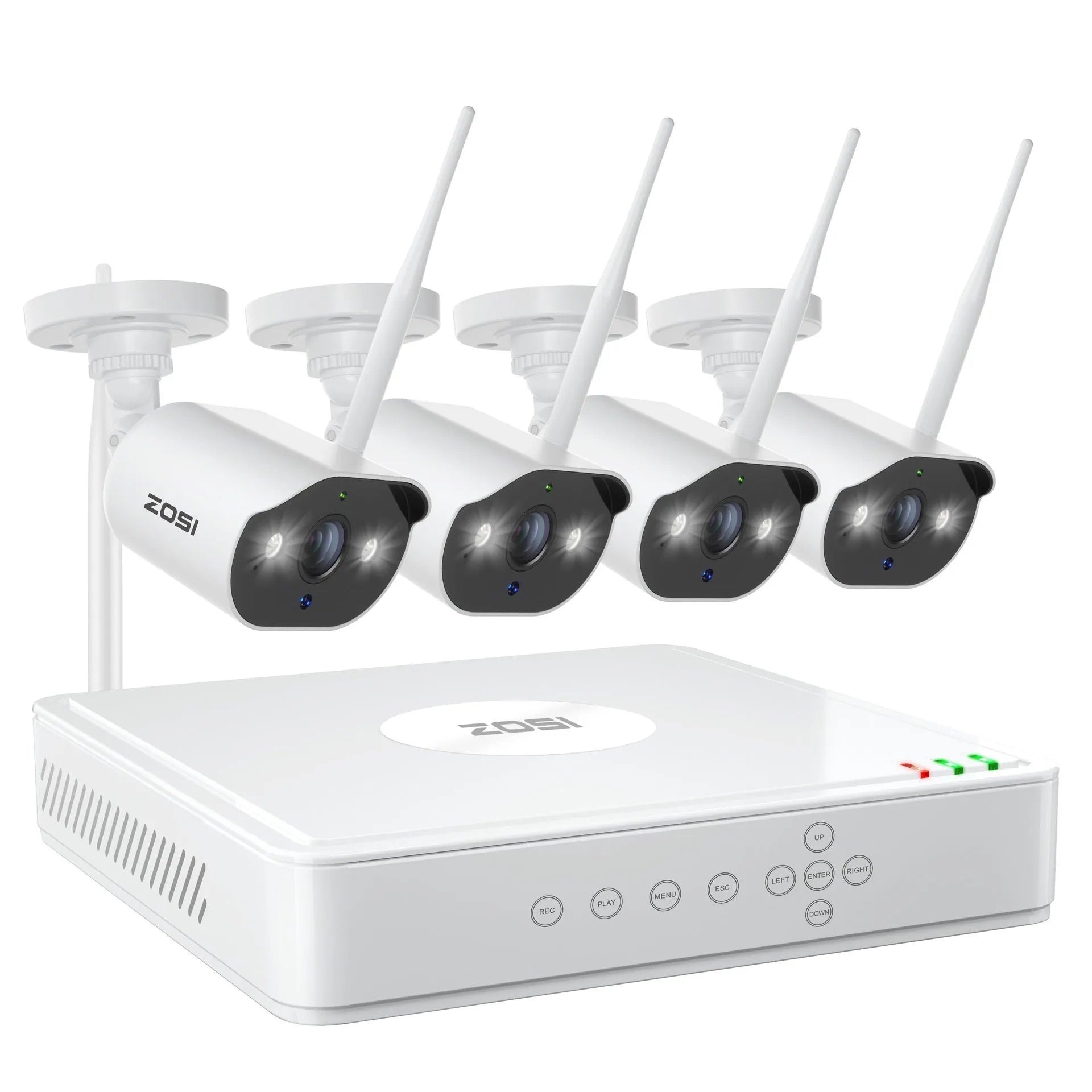 ZOSI Zhou Shi 5MP POE network video recorder security system with outdoor cameras