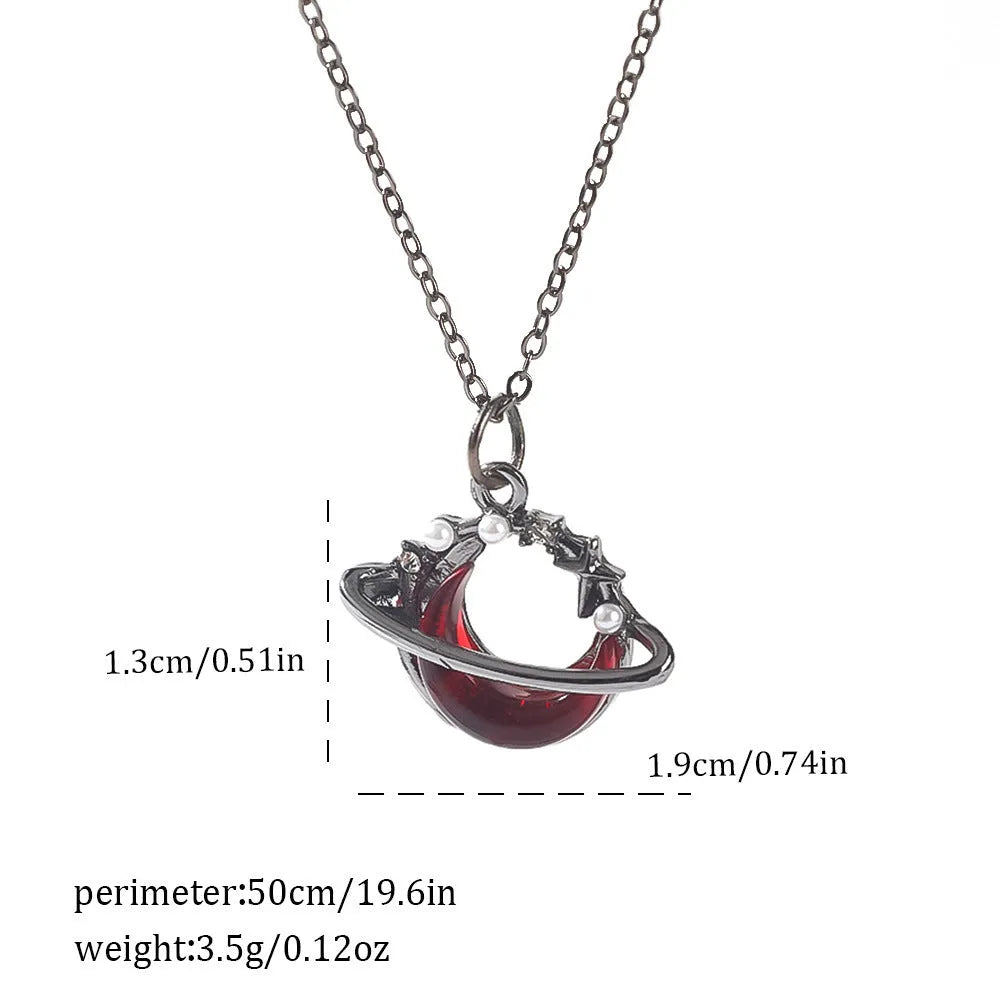 Gothic Halloween necklace with spider and bat alloy pendant on a chain.