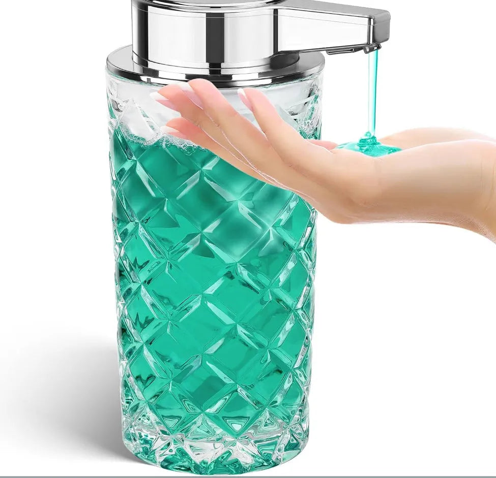 Automatic sensing soap dispenser with silver-plated PET shell and USB Type-C charging port
