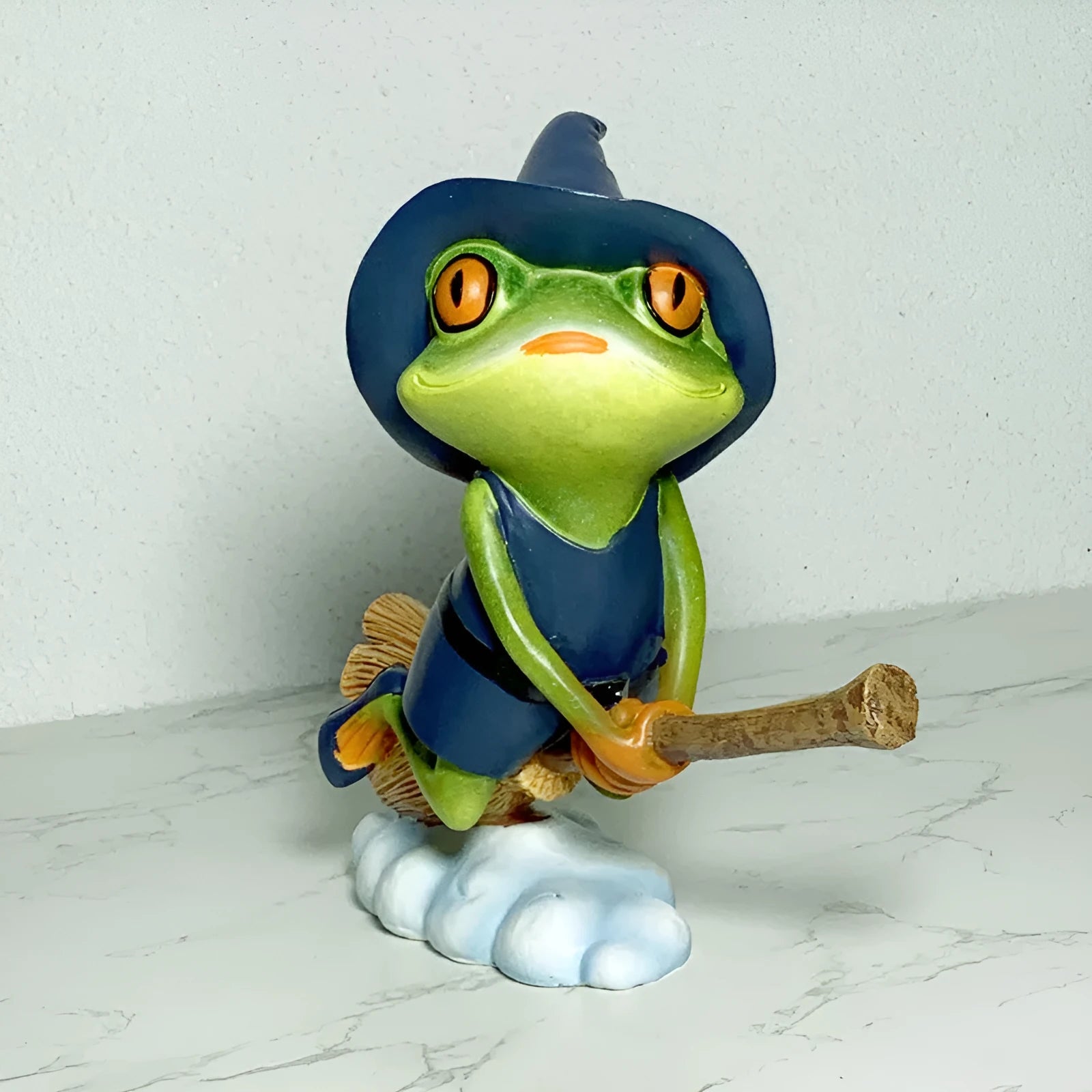Magic yoga frog decoration in RDW123 colour, a European style plastic and resin micro landscape figurine.